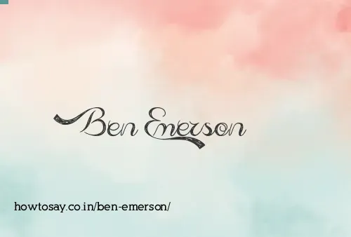Ben Emerson