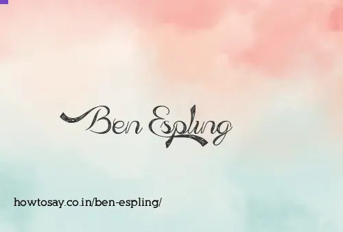 Ben Espling
