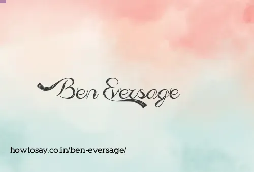 Ben Eversage