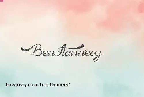Ben Flannery