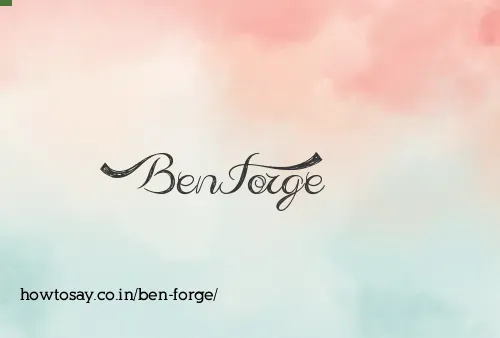 Ben Forge
