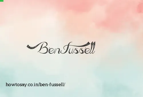 Ben Fussell