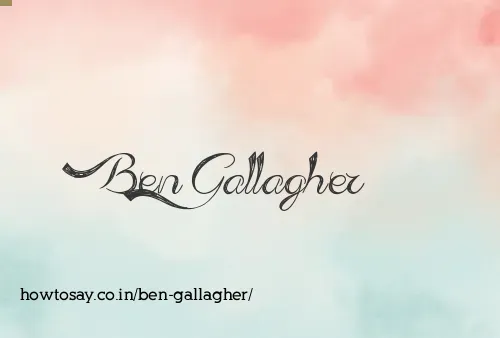 Ben Gallagher