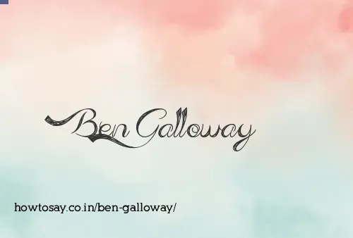 Ben Galloway