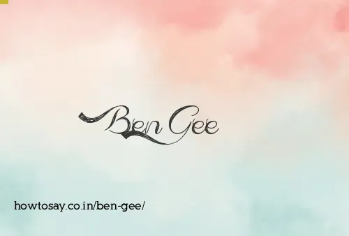 Ben Gee