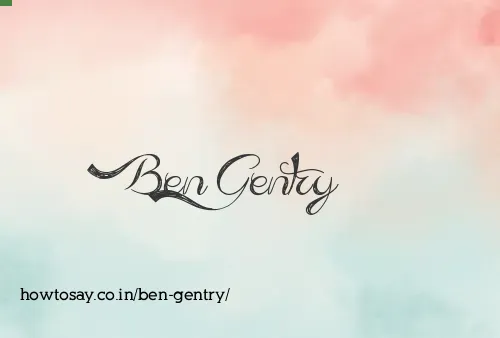 Ben Gentry
