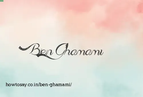 Ben Ghamami