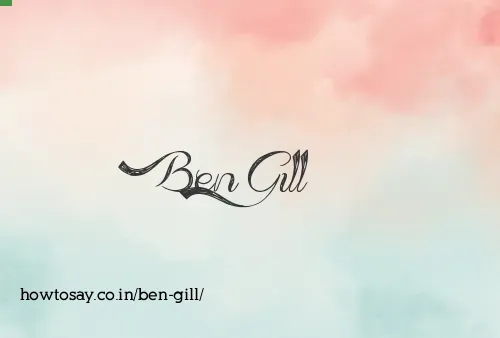 Ben Gill