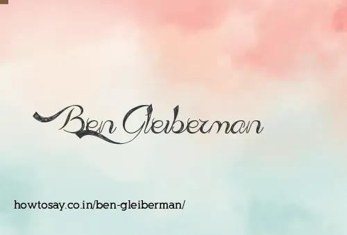 Ben Gleiberman