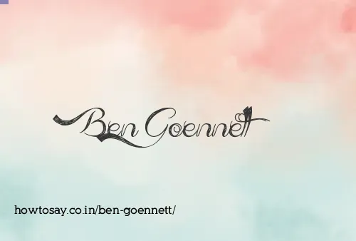 Ben Goennett