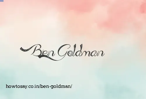 Ben Goldman