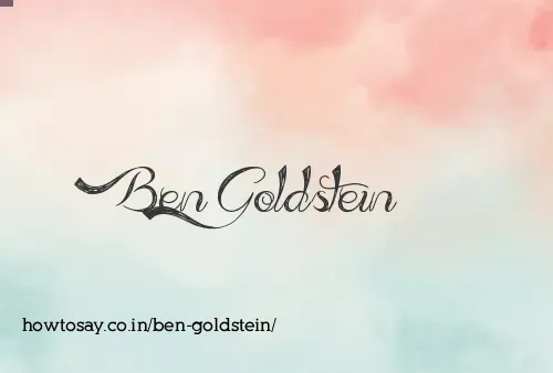 Ben Goldstein