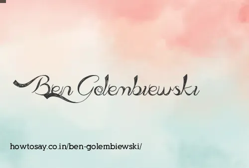 Ben Golembiewski