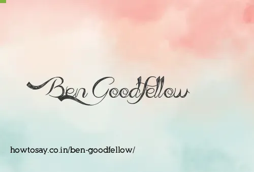 Ben Goodfellow