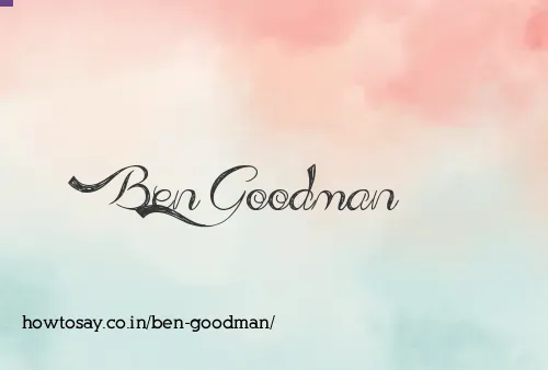 Ben Goodman