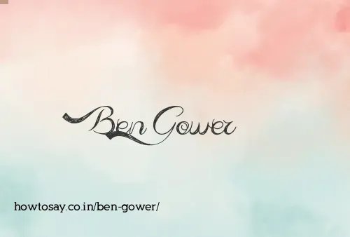 Ben Gower