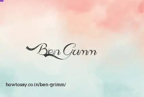 Ben Grimm