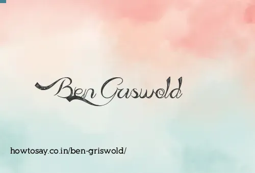 Ben Griswold