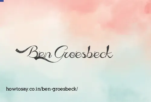 Ben Groesbeck