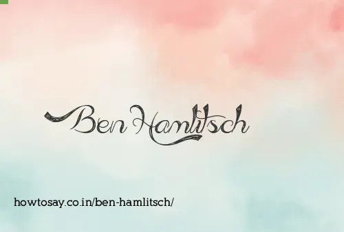 Ben Hamlitsch