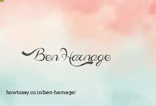 Ben Harnage