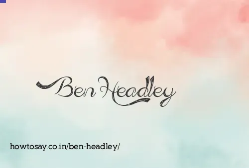 Ben Headley