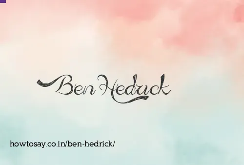 Ben Hedrick