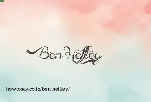 Ben Heffley