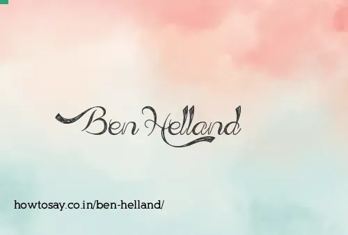 Ben Helland