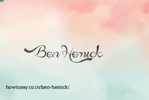 Ben Hemick