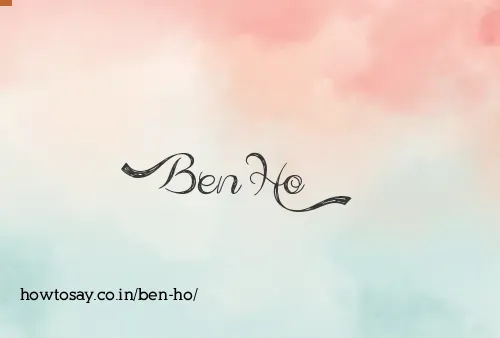 Ben Ho