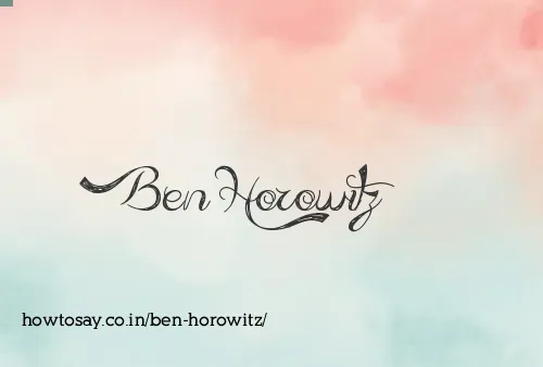 Ben Horowitz
