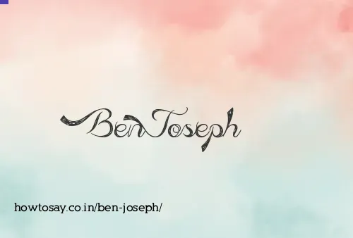 Ben Joseph