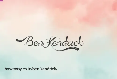 Ben Kendrick