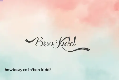 Ben Kidd