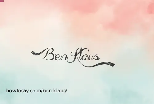 Ben Klaus