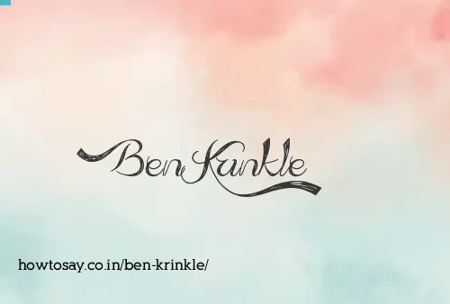 Ben Krinkle