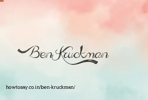 Ben Kruckman