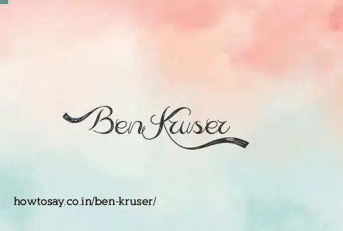 Ben Kruser