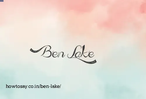 Ben Lake