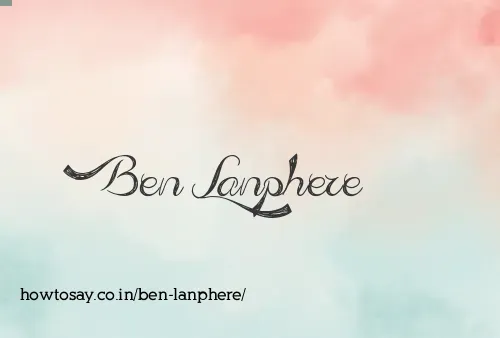 Ben Lanphere