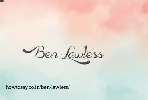 Ben Lawless