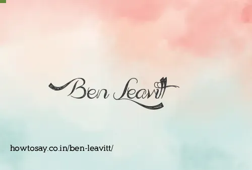 Ben Leavitt