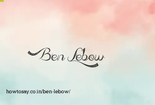 Ben Lebow