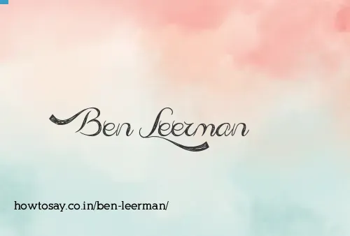 Ben Leerman