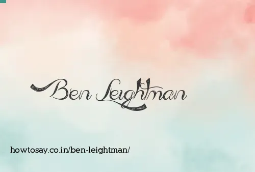 Ben Leightman