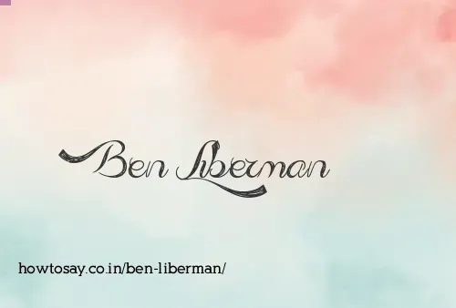 Ben Liberman