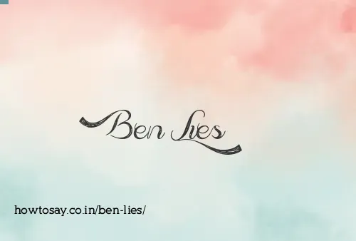 Ben Lies