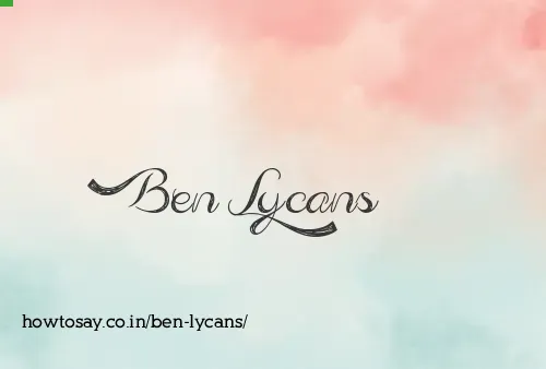 Ben Lycans