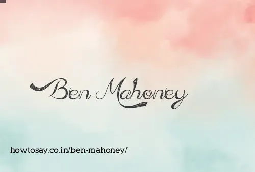 Ben Mahoney